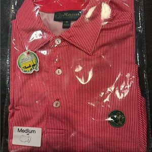 Masters Red Button Down Shirt